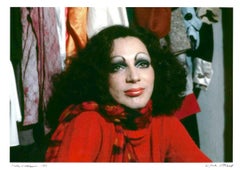 Andy Warhol Superstar Holly Woodlawn, signed by Jack Mitchell