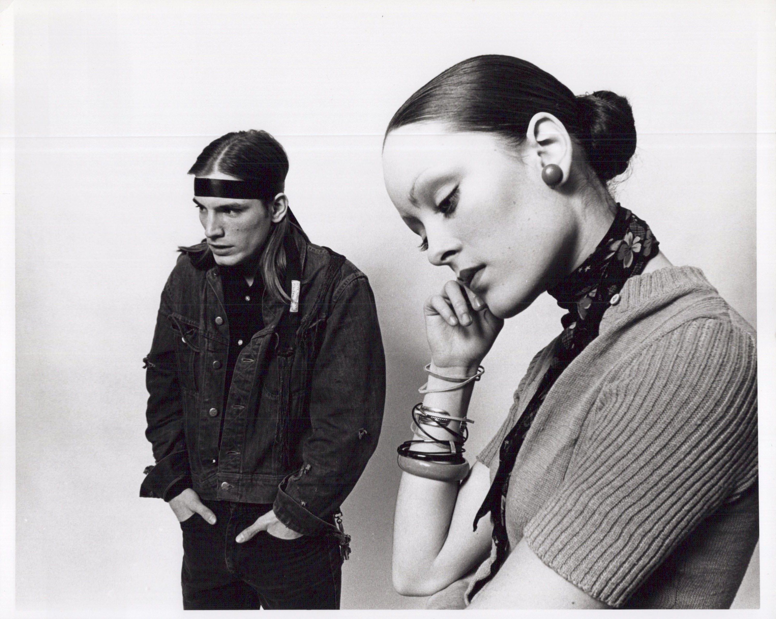 Jack Mitchell Black and White Photograph - Andy Warhol Superstars Joe Dallesandro and Jane Forth, stars of 'Trash'