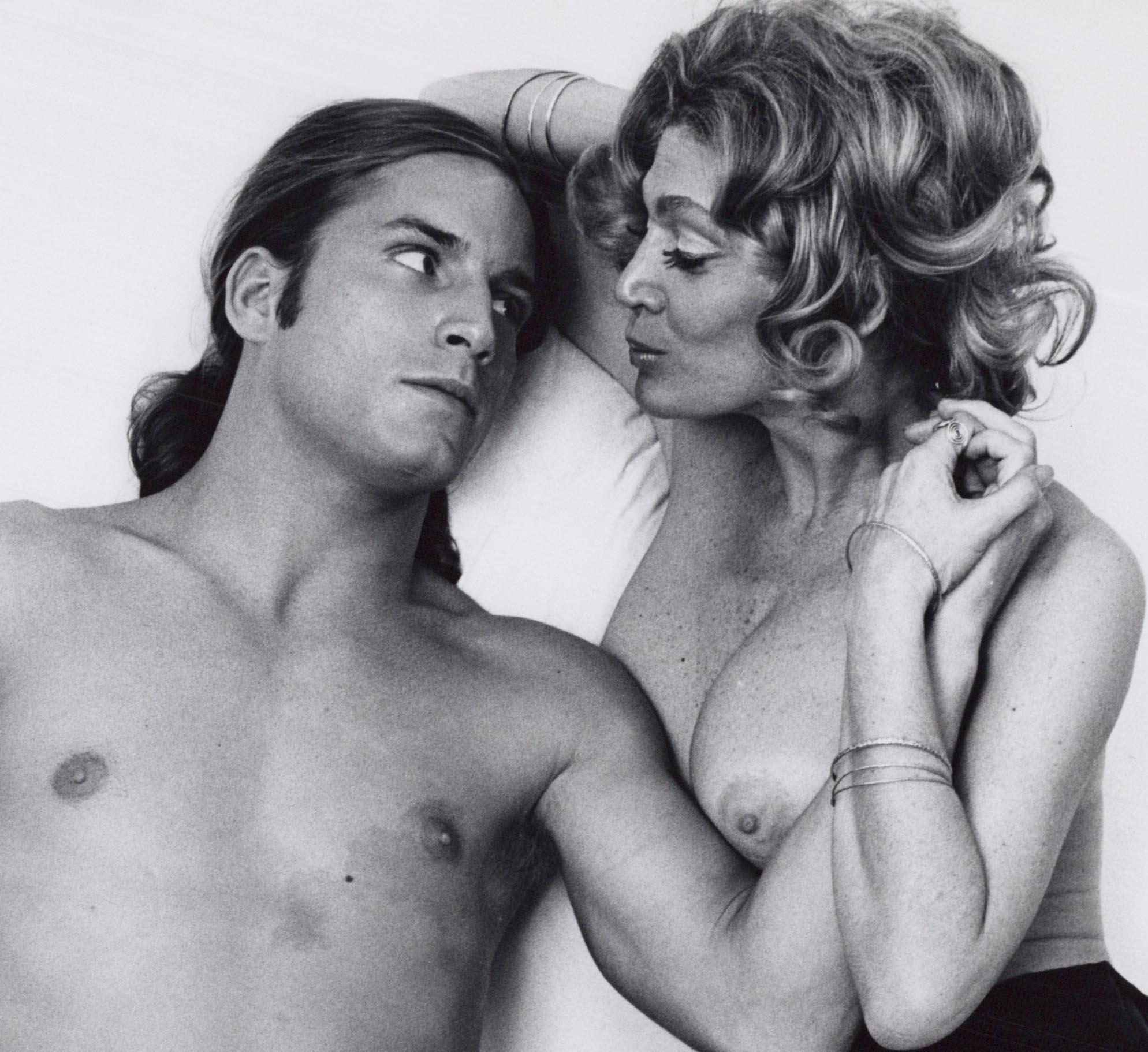 Andy Warhol superstars Joe Dallesandro and Sylvia Miles in 'Heat' - Photograph by Jack Mitchell