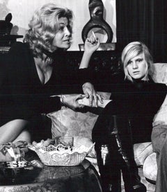 Andy Warhol superstars Sylvia Miles and Andrea (Whipps Warhol) Feldman in 'Heat'