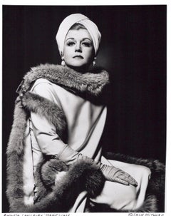 Angela Lansbury in full costume for her starring role on Broadway as 'Mame'