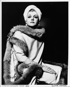Vintage Angela Lansbury starring as 'Mame' on Broadway, signed by Jack Mitchell