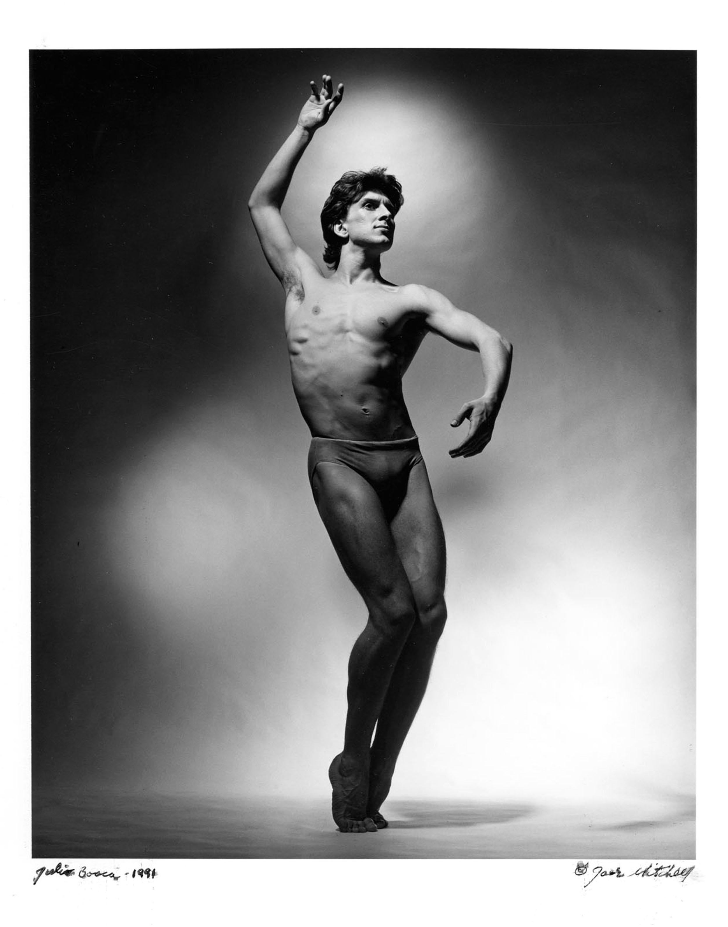 Argentine Ballet Dancer Julio Bocca, signed by Jack Mitchell 