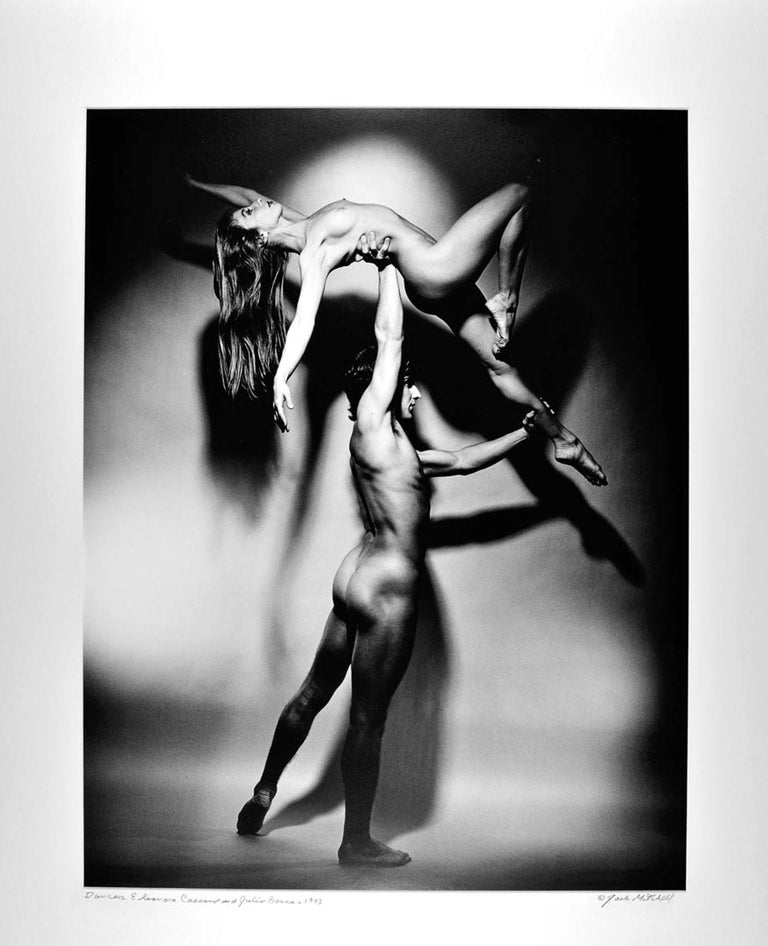 Jack Mitchell Black and White Photograph - Argentinian dancers Julio Bocca & Eleonora Cassano nude, signed exhibition print