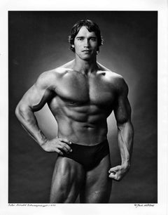 Professional Bodybuilder Arnold Schwarzenegger, Signed by Jack Mitchell
