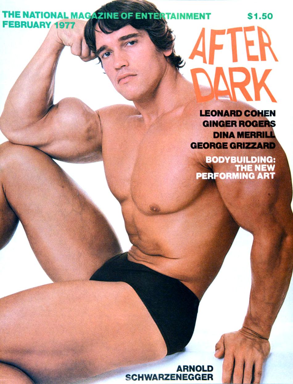 Arnold Schwarzenegger: „After Dark“, Titelbild, signiert von Jack Mitchell 1