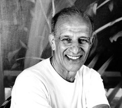 Artist Alex Katz in his studio