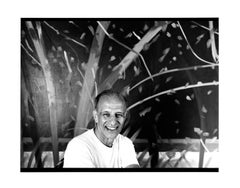 Artist Alex Katz in his studio