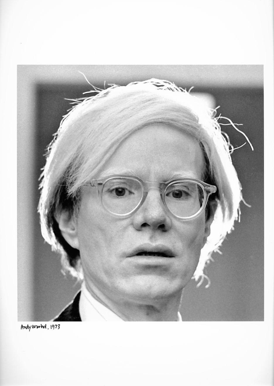 Jack Mitchell Black and White Photograph - Artist Andy Warhol 