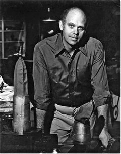  Artist Claes Oldenburg in his studio, signed by Jack Mitchell 