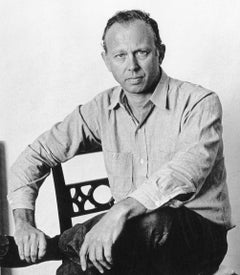 Artist Ellsworth Kelly photographed at his Des Artistes apartment studio