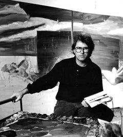 Artista  Eric Fischl, firmado por Jack Mitchell