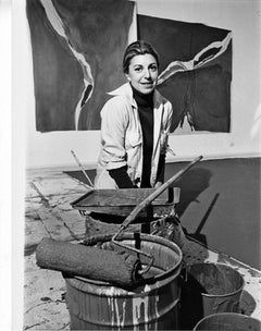 Artist Helen Frankenthaler, signed by Jack Mitchell