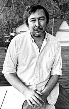 Artist Jasper Johns in his New York Studio