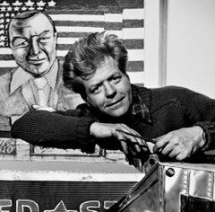 Artist Red Grooms in his New York Studio, signed by Jack Mitchell