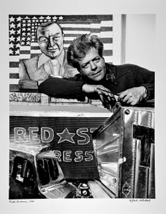 Artist Red Grooms in his New York Studio, signed by Jack Mitchell