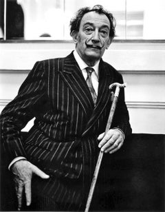 Der Künstler Salvador Dali fotografiert in Barcelona, signiert von Jack Mitchell