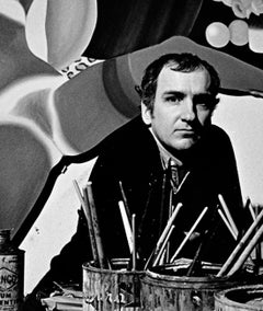 Artist Tom Wesselmann in his New York City studio