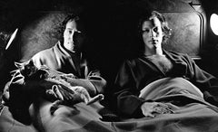 Artists (and partners) Robert Indiana and William Katz in bed