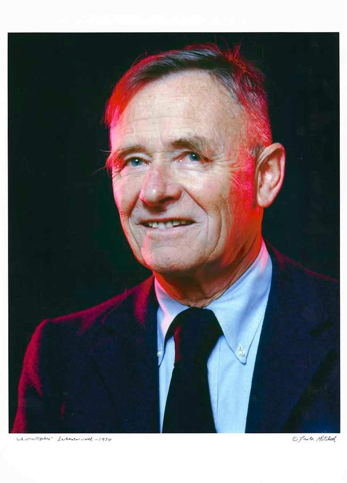 Der Autor Christopher Isherwood, signiert von Jack Mitchell