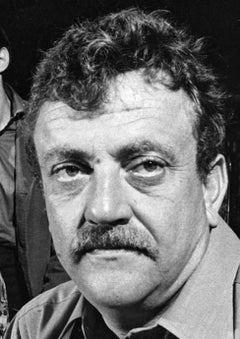 Author Kurt Vonnegut, Jr. with the cast of 'Wanda June', signed by Jack Mitchell