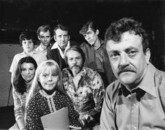 Author Kurt Vonnegut, Jr. with the cast of 'Wanda June', signed by Jack Mitchell