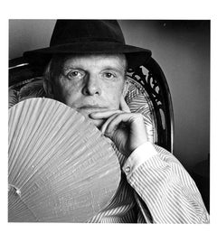 Vintage Author Truman Capote photographed at his apartment signed by Jack Mitchell 