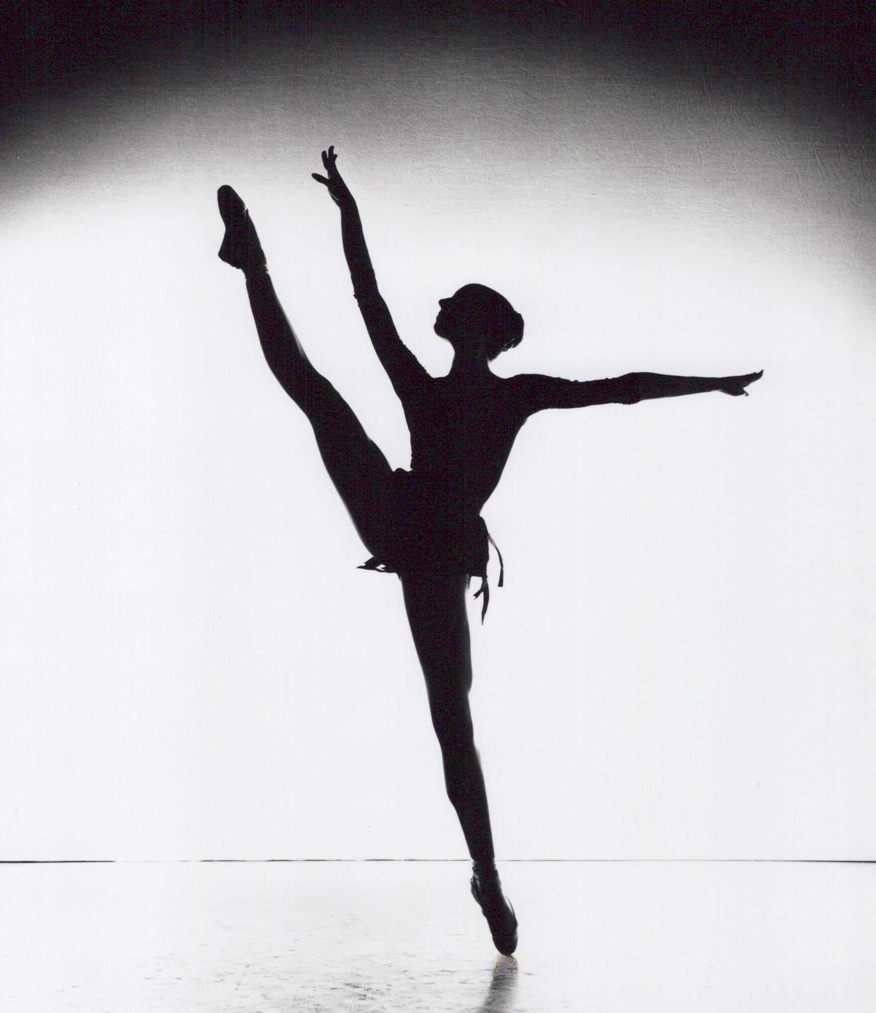 Silhouette von Ballerina, signiert von Jack Mitchell im Angebot 1