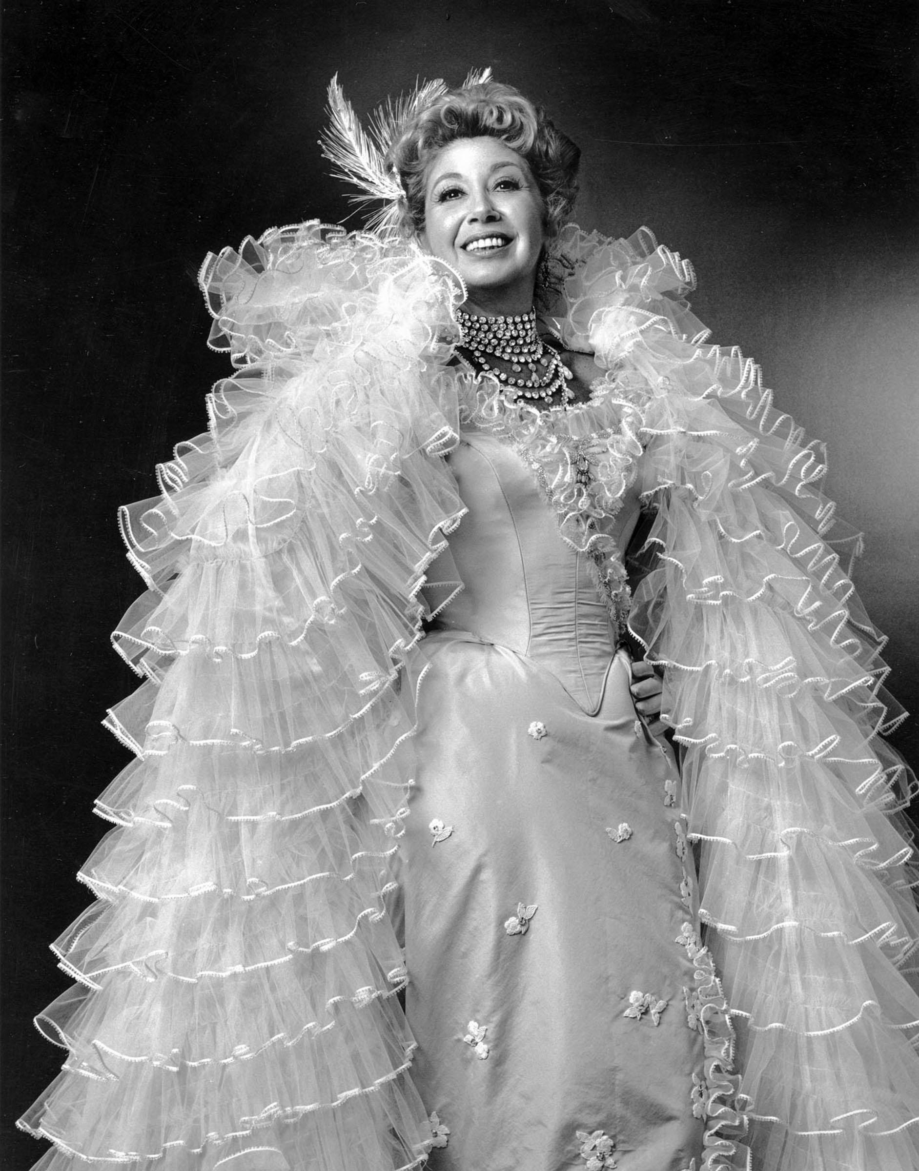 Jack Mitchell Black and White Photograph -  Beverly Sills in New York City Opera's 'The Merry Widow'