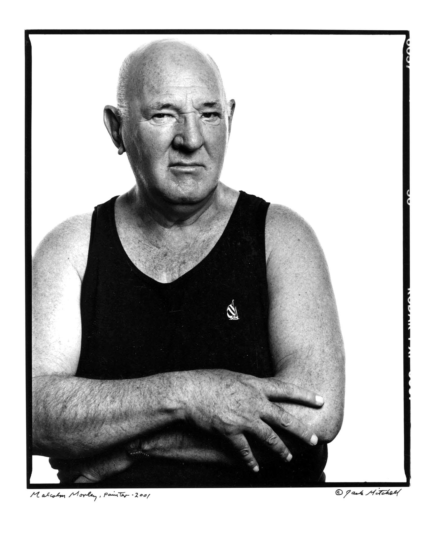 11 x 14" alte Silbergelatinefotografie des britisch-amerikanischen Künstlers Malcolm Morley, 2001. Signiert auf der Vorderseite des Drucks von Jack Mitchell. Kommt direkt aus dem Jack Mitchell Archiv mit einem Echtheitszertifikat.  

Jack Mitchells