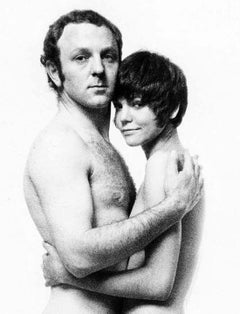 British pop artist Gerald Laing & wife Galina pose nude for wedding photos