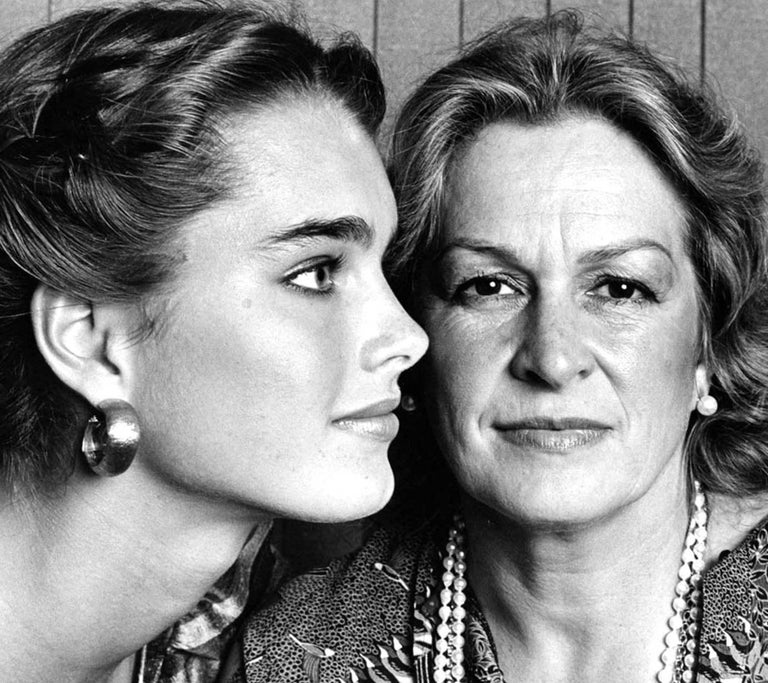 Brooke Shields & her mother Teri, signed by Jack Mitchell For Sale 1