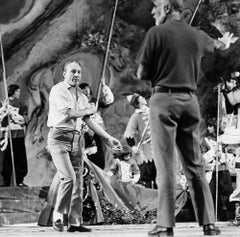 Choreographers George Balanchine & Jerome Robbins Rehearse 'Firebird'