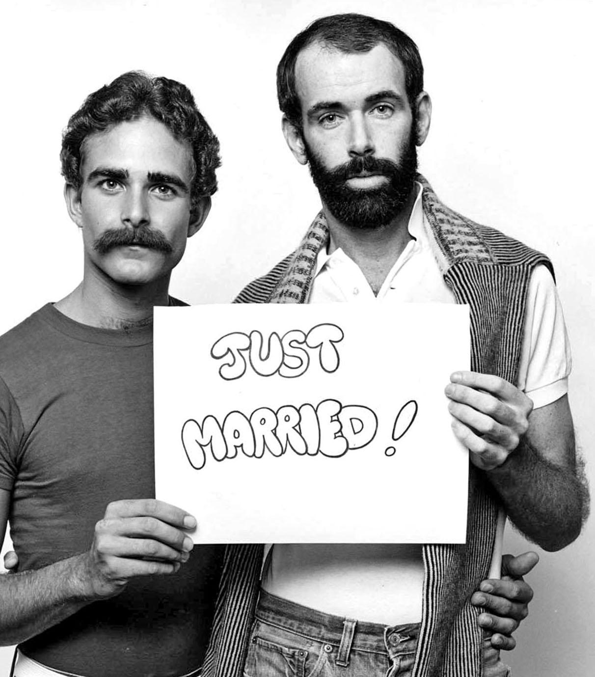 Chris Forbes & Robbie Morgan, Aktivisten für Gay Marriage, für After Dark  – Photograph von Jack Mitchell