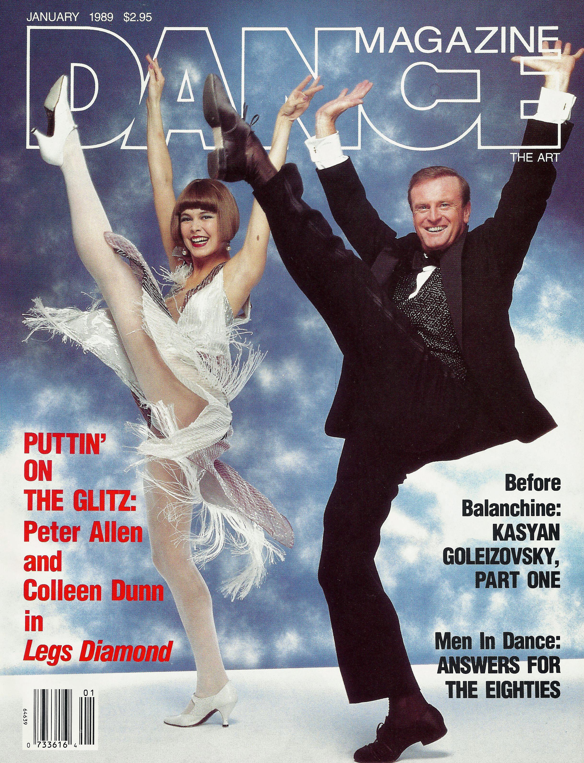 Colleen Dunn & Peter Allen am Broadway „Dance Magazine“-Cover, aufgenommen 17 x 22 Zoll“   (Pop-Art), Photograph, von Jack Mitchell