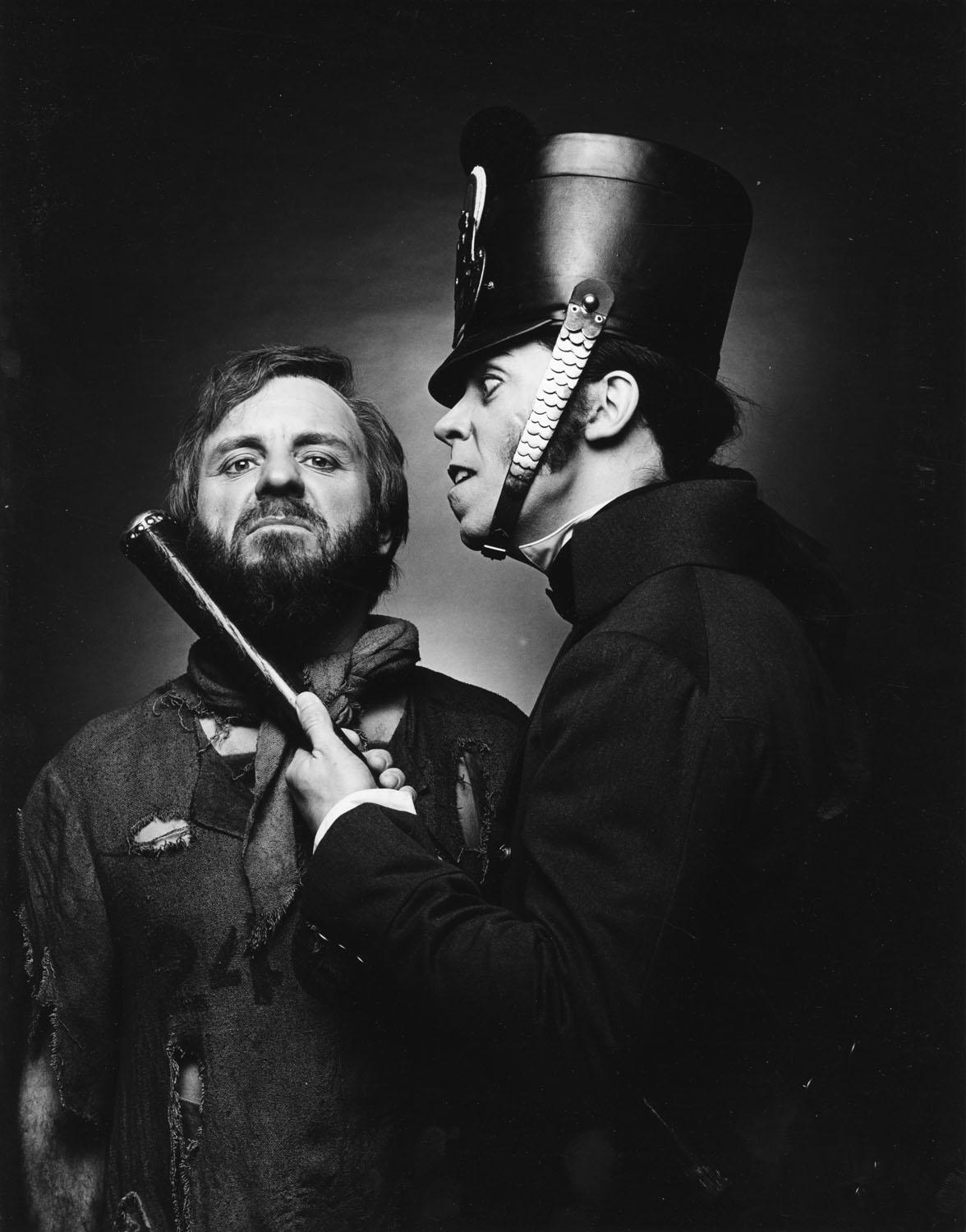 Jack Mitchell Black and White Photograph - Colm Wilkenson, Terrance Mann in "Les Miserables" on Broadway signed by Mitchell