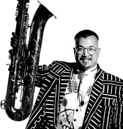 Composer & musician Fred Ho, signed by Jack Mitchell