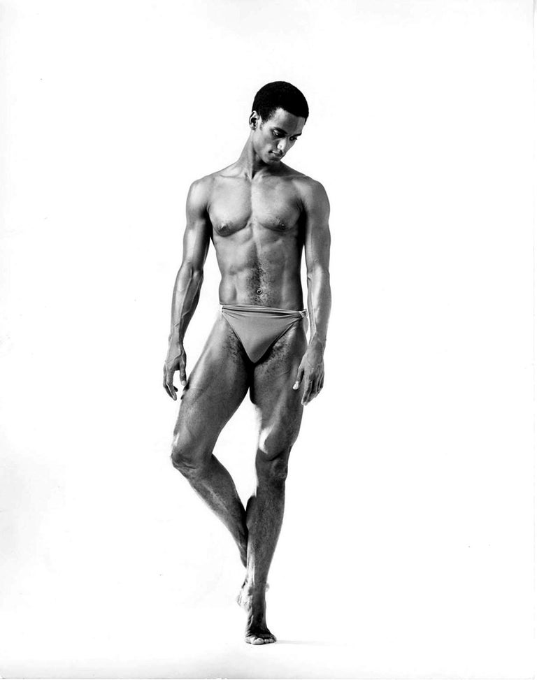 Jack Mitchell Black and White Photograph - Dance Theatre of Harlem dancer Joe Wyatt
