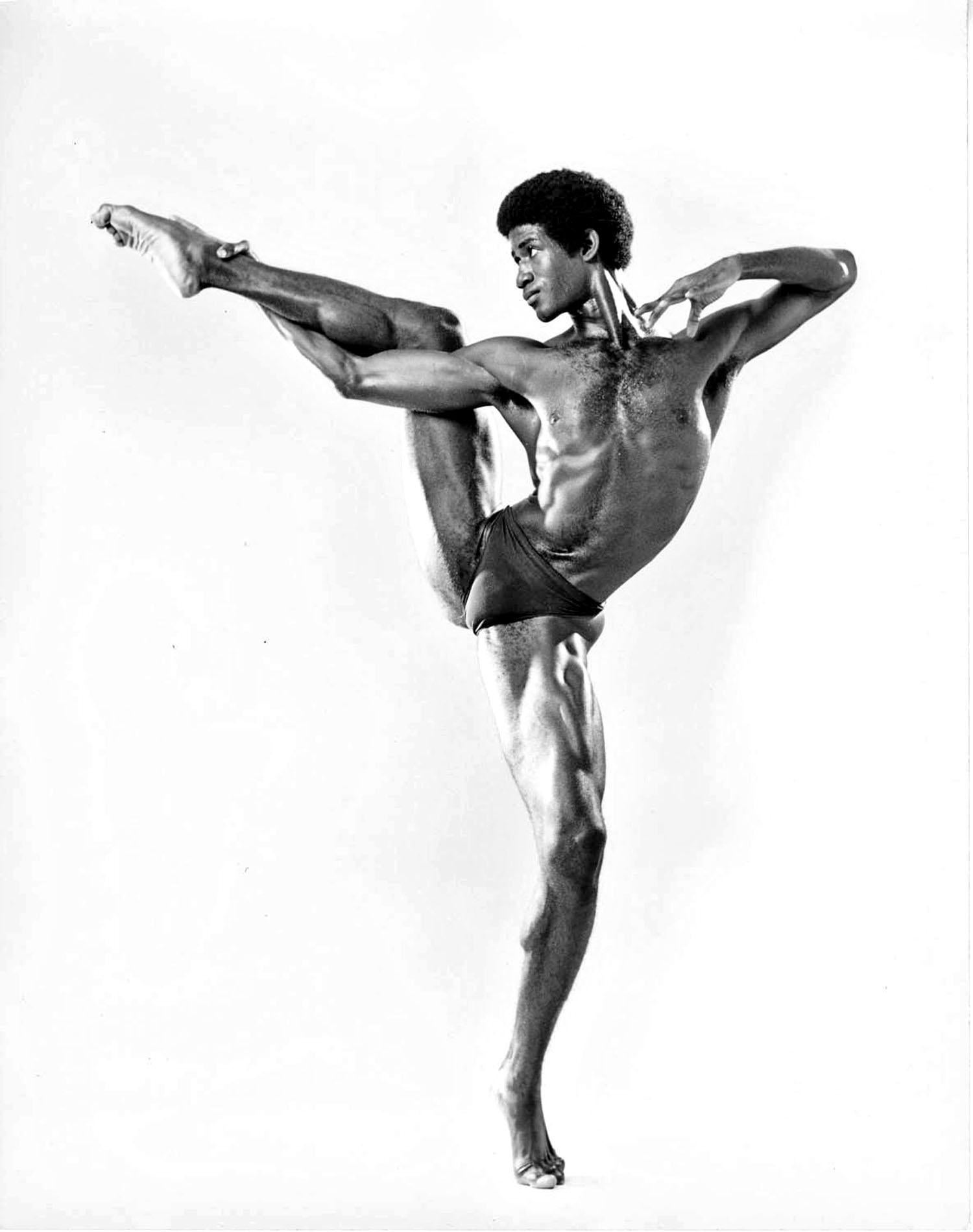 Jack Mitchell Black and White Photograph - Dance Theatre of Harlem dancer Mel Tomlinson