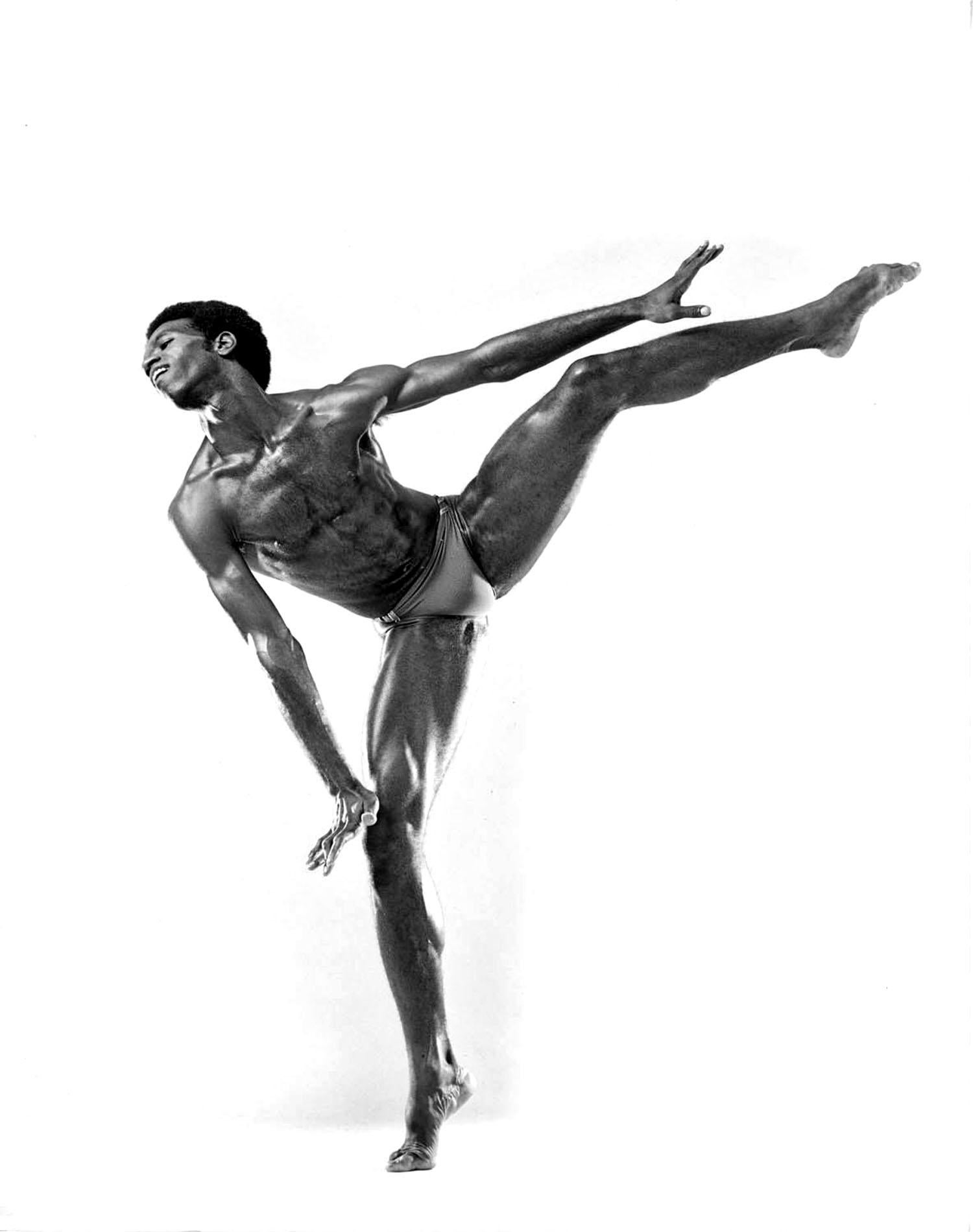 Jack Mitchell Black and White Photograph - Dance Theatre of Harlem dancer Paul Russell