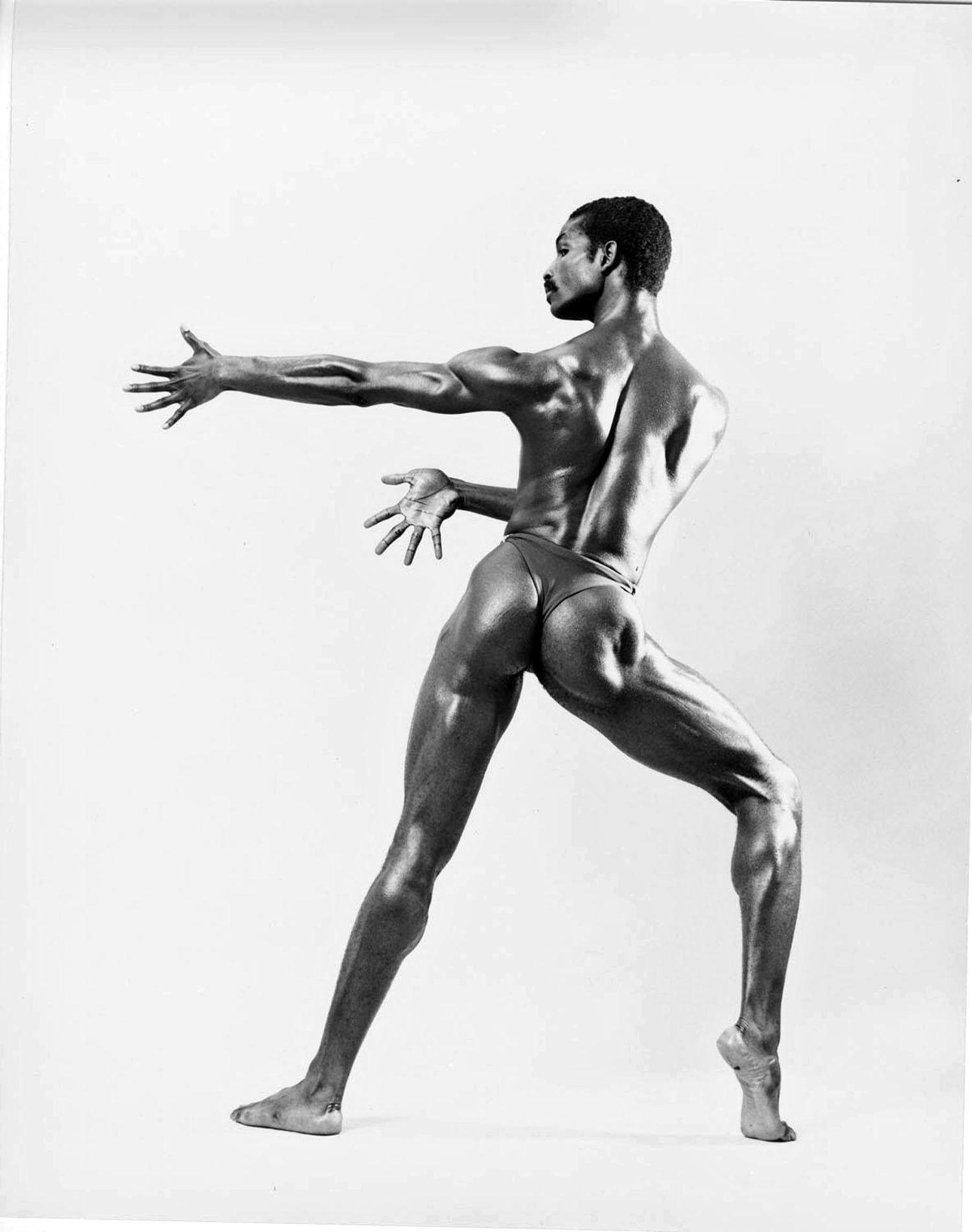 Jack Mitchell Black and White Photograph - Dance Theatre of Harlem dancer Roman Brooks