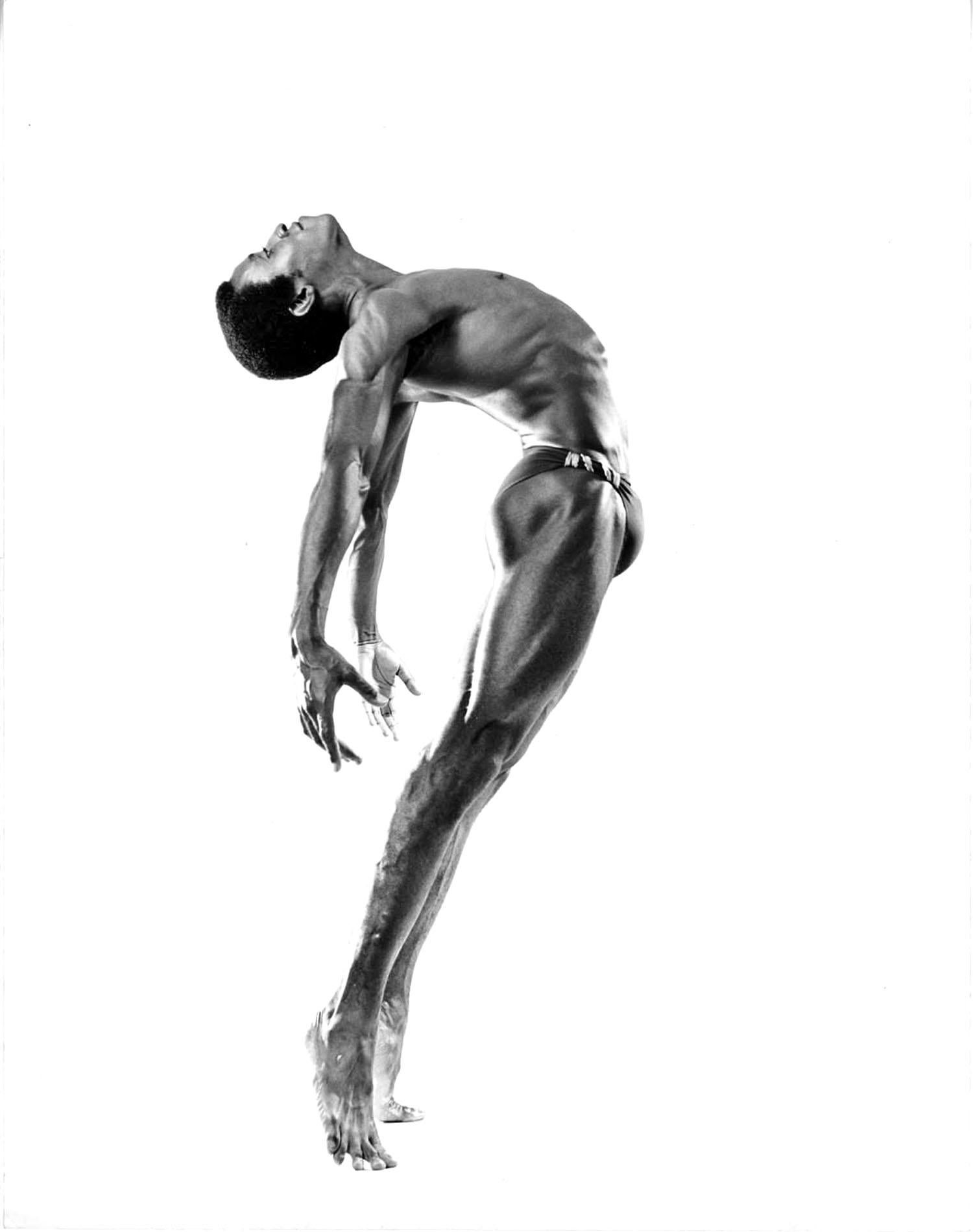 Jack Mitchell Black and White Photograph - Dance Theatre of Harlem dancer Ronald Darden