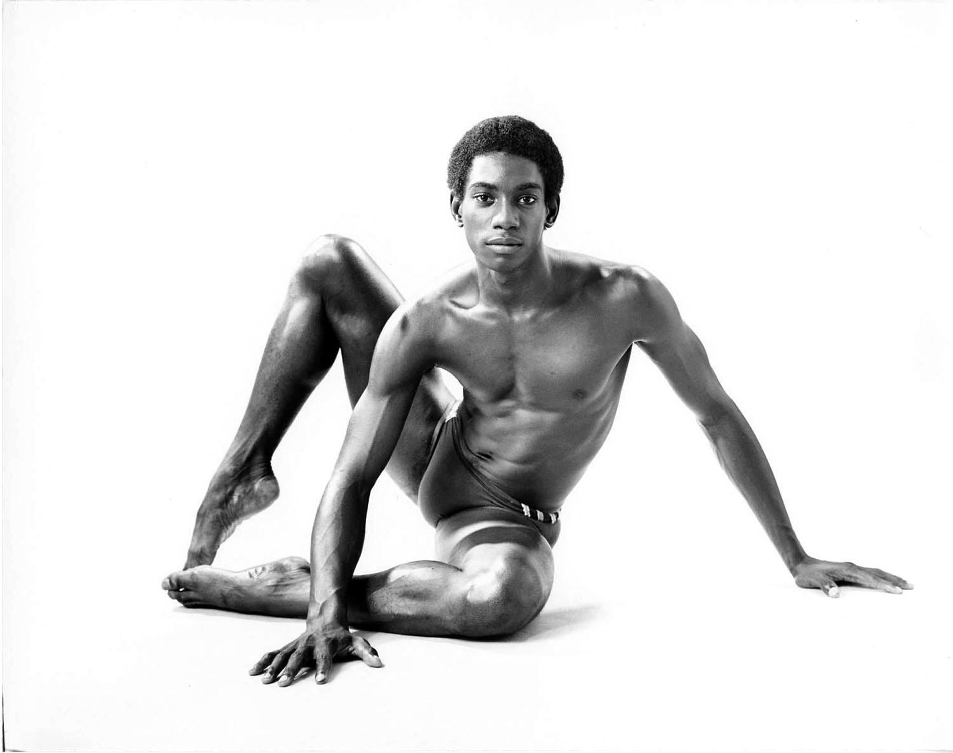 Jack Mitchell Black and White Photograph - Dance Theatre of Harlem dancer Ronald Perry