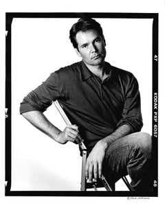 Portrait du danseur et chorégraphe David Parsons en studio, signé par Jack Mitchell