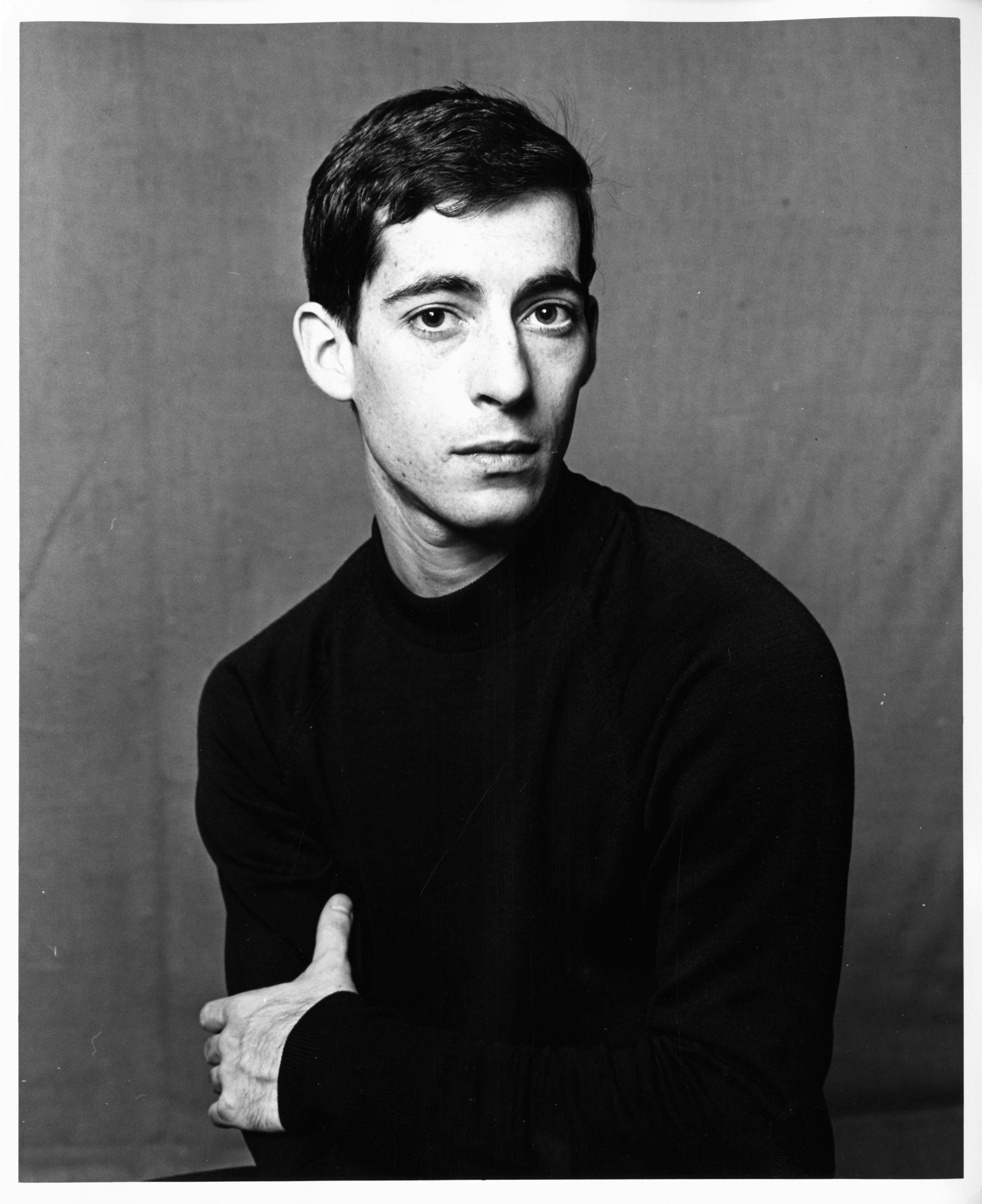 Jack Mitchell Black and White Photograph - Dancer/Choreographer/Director Eliot Feld, Studio Portrait