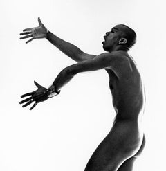 Dancer & Choreographer Geoffrey Holder nude, signed by Jack Mitchell