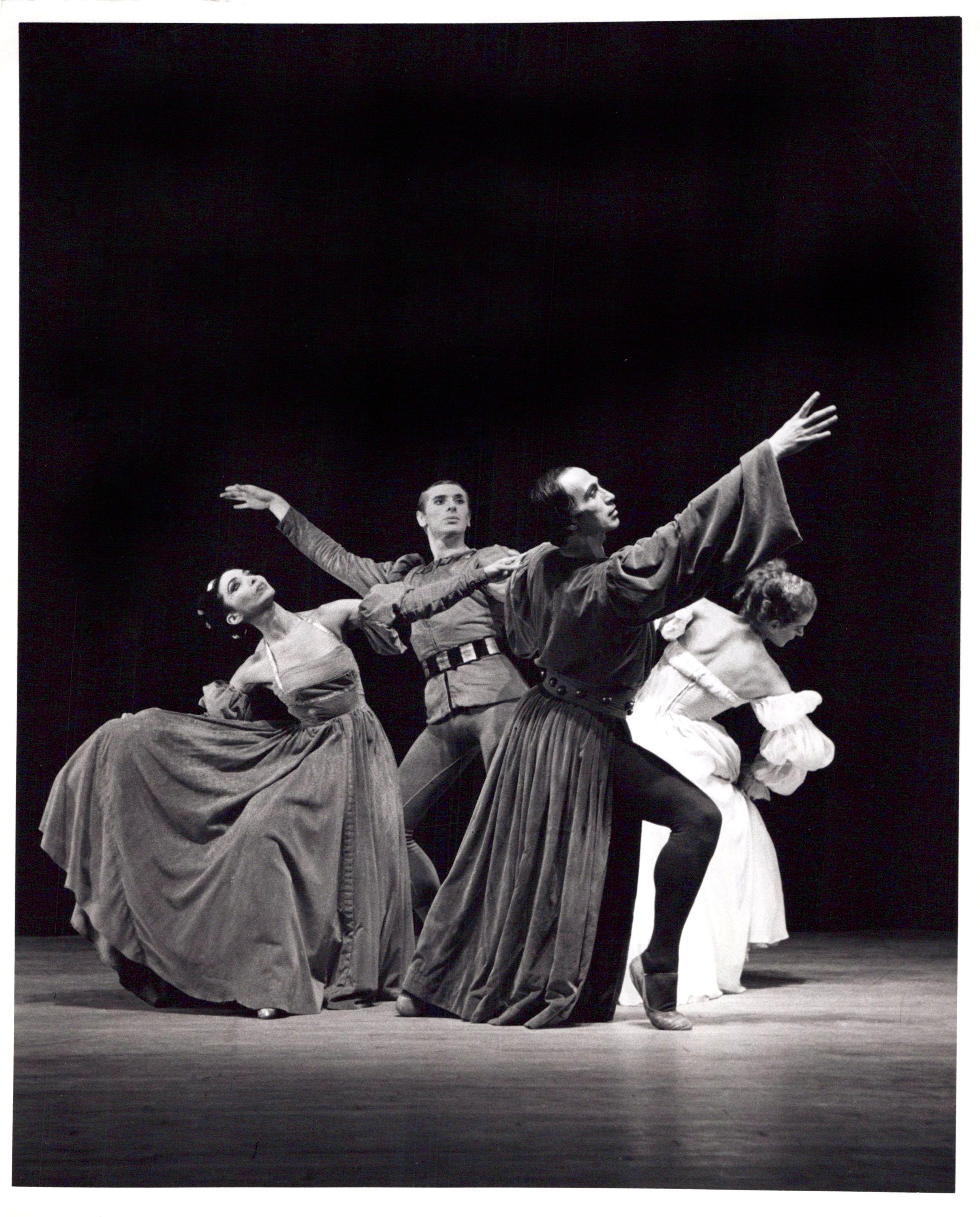 Jack Mitchell Black and White Photograph - Dancer/Choreographer José Limón's 'The Moor's Pavanne' at Jacob's Pillow