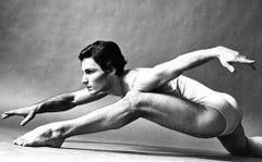 Dancer & Choreographer Lar Lubovitch performing, signed by Jack Mitchell