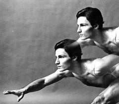 Dancer & Choreographer Lar Lubovitch performing, signed by Jack Mitchell