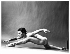 Dancer & Choreographer Lar Lubovitch performing, signed by Jack Mitchell
